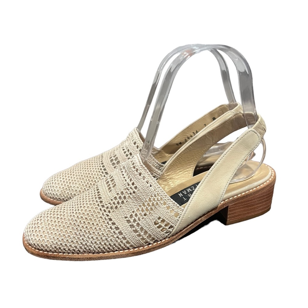 Stuart Weitzman Sling Back Structured Mesh Sandal… - image 2